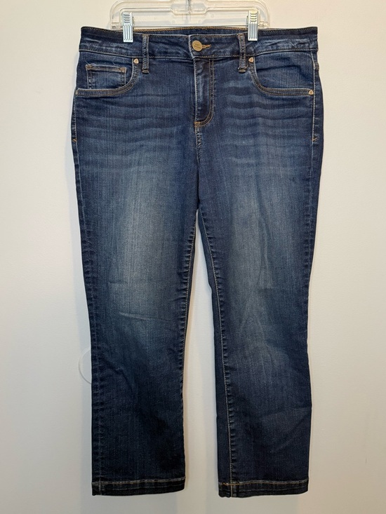 Kut from the Kloth Denim - KUT from the Kloth Size 8 Cropped Straight Leg Denim Jeans Classic Medium Wash
